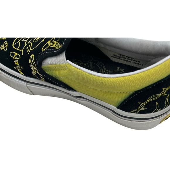 Vans x Spongebob Gigliotti Skate Slip On Shoes Mens US 7 Eu 39 Black Yellow - Picture 11 of 16